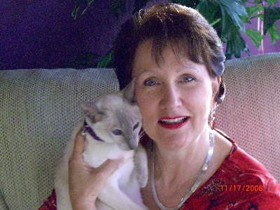 "Cynthia & Lulu Belle"  ( Lilac Point Siamese Cat )