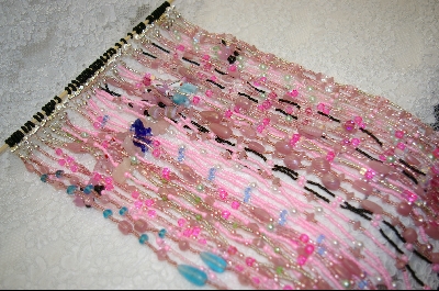 Artisan Beadwork:  Eyeglass Holder Necklaces/The Pink Collection