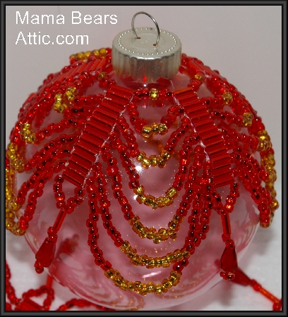 Artisan Beadwork:  Beautiful Hand Beaded  Ornament  Cover Sets 