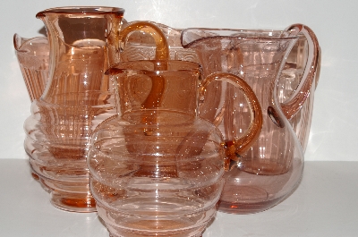 Pink Vintage Glassware:  Vintage, Antique & New Glass Pitchers, Ice Buckets & Tumblers