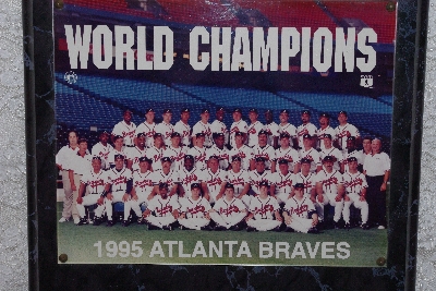 +MBAMG #11-0729  "1995 Atlanta Braves World Series Plaque"
