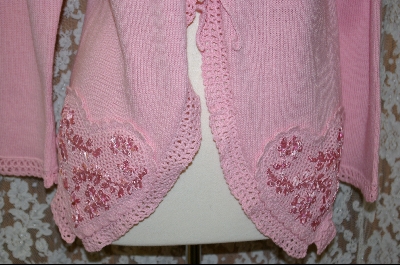+MBA #7950  "StoryBook Knits Limited Edition Pink Hearts Sweater