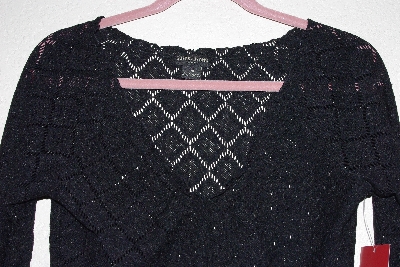 +MBAMG #11-1105  "Guess Jeans Black Lace Stretch Top"