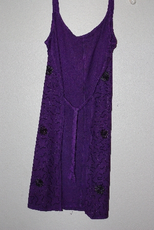 +MBAMG #12-019  "Kaa Ku Purple Embroidered Summer Dress"