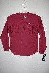 +MBAMG #11-1097  "RoughRider Maroon Fringed Western Shirt"