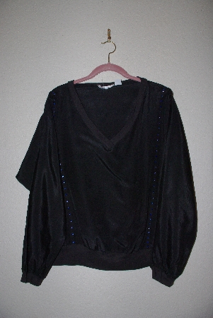 +MBAMG #11-1108  "Royal Silk One Of A Kind Embelished Top"