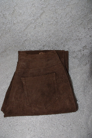 +MBAMG #12-033  Size 6 Long  "Chadwicks Bagatelle Brown Suede Jeans"