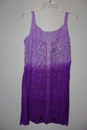 +MBAMG #76-028  "Kaa Ku Purple Embroidered Summer Dress"