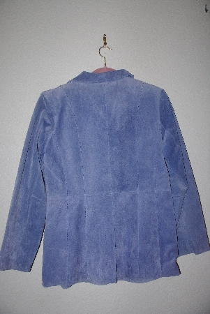 +MBAMG #76-172  "Dialogue Blue Suede 2 Way Stretch Jacket"
