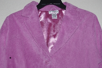 +MBAMG #76-031  "Victor Costa Fancy Pink Suede Embelished Jacket"