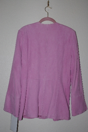 +MBAMG #017  "Pamela McCoy Pink Soft Suede Rhinestone Embelished Jacket"