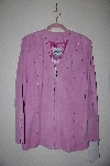 +MBAMG #017  "Pamela McCoy Pink Soft Suede Rhinestone Embelished Jacket"