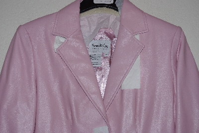 +MBAMG #76-047  "Pamela McCoy Pink Metro Nappa Leather Jacket"