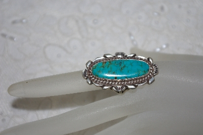 +MBATQ #1-1129  "Artist "Billy Eagle"  Signed Fancy Blue Turquoise Ring"