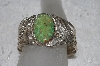 +MBATQ #2-128  "Artist Robert/Noreen Kelly"  Signed Fancy Green Turquoise Cuff Bracelet"