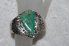 +MBATQ #2-135  "Fancy Green Turquoise Cuff Bracelet"