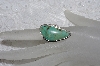 +MBATQ #2-199  "Artist "J. Morrls" Signed Green Turquoise Ring"