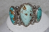 +MBATQ #3-059  "Vintage Blue Turquoise Cuff Bracelet"