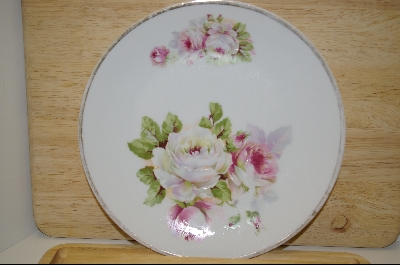 +MBA #52  "Hand Painted German Rose Plate