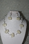 +MBAHB #27-079  "One Of A Kind Clear Bead & Crystal Necklace & Earring Set"
