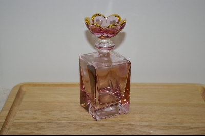 +MBA #8260  "Lavender Italian Made Crystal Perfume Bottle