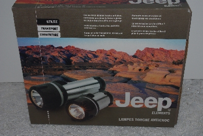 +MBAMG #003-283     "Jeep Set Of 2 Stainless Steel Flashlights"