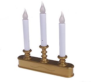 + MBA #003-288  "Battery Operated Three Tier Window Candle With Light Sensor"