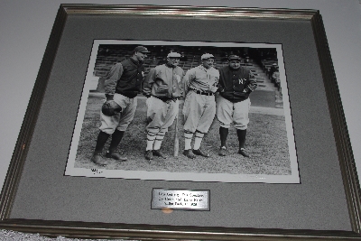 +MBAMG #003-049  "Limited Edition "Lou Gehrig, Tris Speaker, TY Cobb & Babe Ruth /Shibe Park, C. 1928" By Bruce Murray