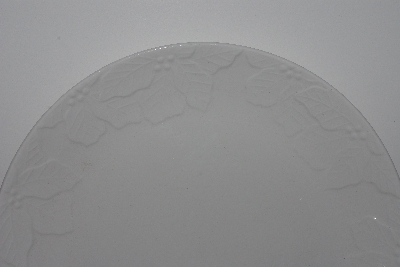 +MBAMG #003-246     "Set Of 4 White Ceramic Poinsettia Dinner Plates"