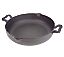 +MBAMG #003-17192  "Paula Dean Hammered Cast Iron 12" Everyday Pan With Pour Spouts"