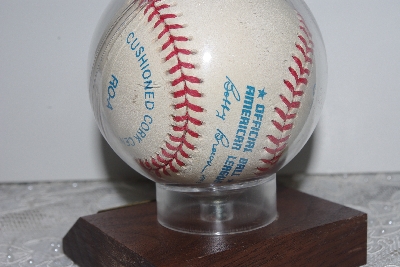 +MBAMG #003-127  "Nolan Ryan All-Time Strikeout King Autographed Baseball With Display Case"