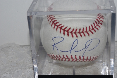 +MBAMG #018-031  "1990's Autographed Rafael Furcal Autographed Baseball In Cube"