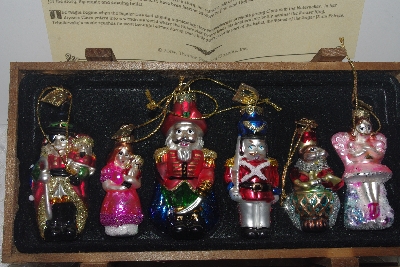 +MBAMG #019-117    "Thomas Pacconi 30th Anniversary Set Of 6 Blown Glass Christmas Story Ornaments"