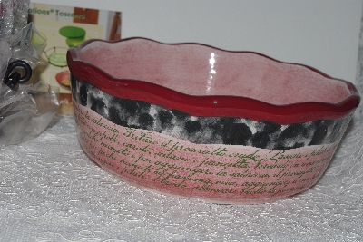 +MBAMG #019-100    Temtations 6 Piece Toscana Round Oven-To-Table Set With Storage Lids"