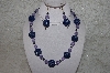 +MBAHB #24-028  "One Of A Kind Lavender & Blue Bead Necklace & Earring Set"