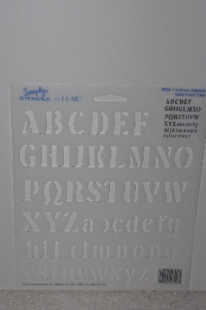 +MBAMG #009-366 "1994 Plaid #28558 Alphabet Upper & Lower Case Stencil"