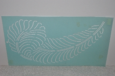+MBAMG #009-340  "Stencil House Large Feather Stencil"