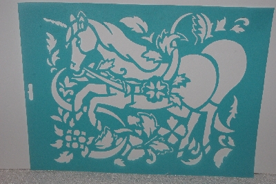 +MBAMG #009-338  "Stencil House "Fantasy Unicorn" Large Stencil"