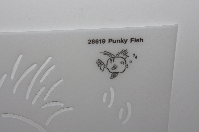 +MBAMG #009-314  "Simply Stencils By Plaid "Punky Fish"