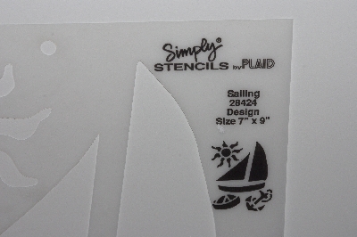 +MBAMG #009-302  "1991 Simply Stencils By Plaid #28424 Sailing"