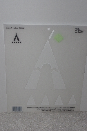 +MBAMG #009-223  "1990 Simply Stencils By Plaid #28607 Indian Teepee"