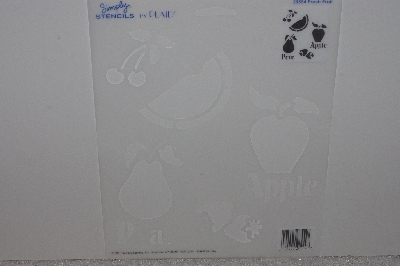 +MBAMG #009-241  "1994 Simply Stencils By Plaid #28554 Fresh Fruit"