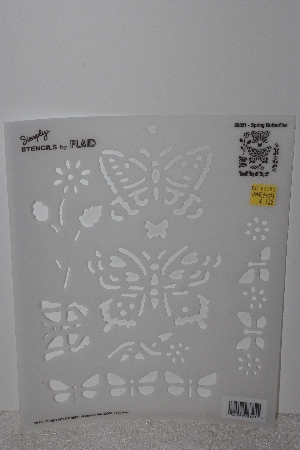 +MBAMG #009-249  "1992 Simply Stencils By Plaid #28321 Spring Butterflys"