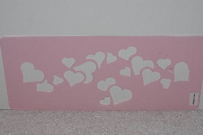+MBAMG #009-185  "Made In Canada Floating Hearts Stencil"
