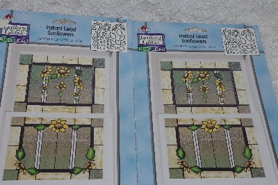 +MBAMG #009-088  " 2002 Set Of 2 Plaid RediLead Instant Lead Sunflowers"