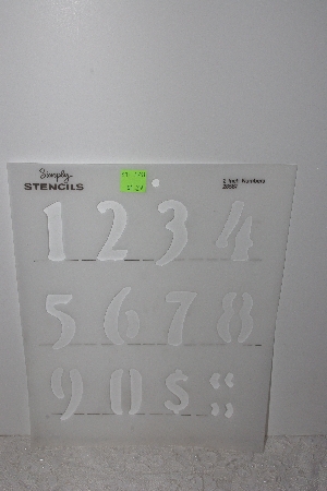 +MBAMG #009-493  "Simply Stencils #28587  2" Numbers"