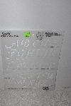 +MBAMG #009-494  "Simply Stencils #28547  Upper Case Calligraphy Style Letters 1-1/4"