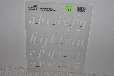 +MBAMG #009-487  "Simply Stencils #28548 Calligraphy Style Lower Case Alphabet"