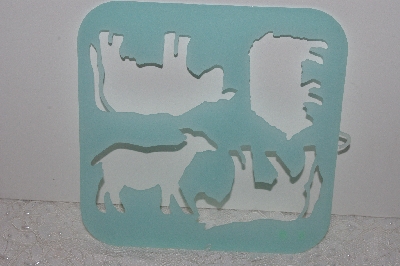 +MBAMG #009-455  "Heavy Duty Plastic Stencil/Farm Animals #5007-B"