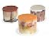 +MBAMG #0031-H83135  "Decorative Botanical 3 Wick Candle With Glass Stand"